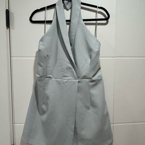 Abercrombie Ice Blue Halter Romper